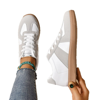 Încălțăminte sport casual unisex, cu partea superioară din PU artificial, talpă TPR, închidere cu șireturi în față și croială joasă