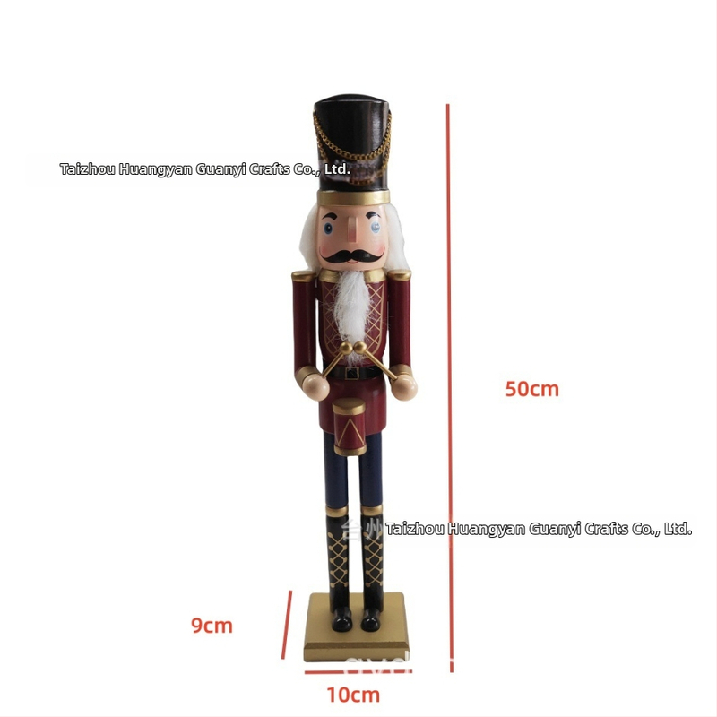 Medinis Nutcracker Soldier papuošalas – apverstas medis (Turned Wood) – Kalėdinė dovana