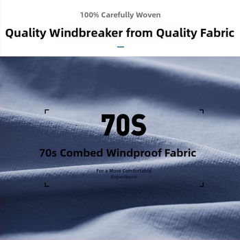 Ανδρικό εξωτερικό μπουφάν αντιανεμικό για προπόνηση — διαπνέον, γρήγορο στέγνωμα, κατάλληλο για χειμερινή ποδηλασία