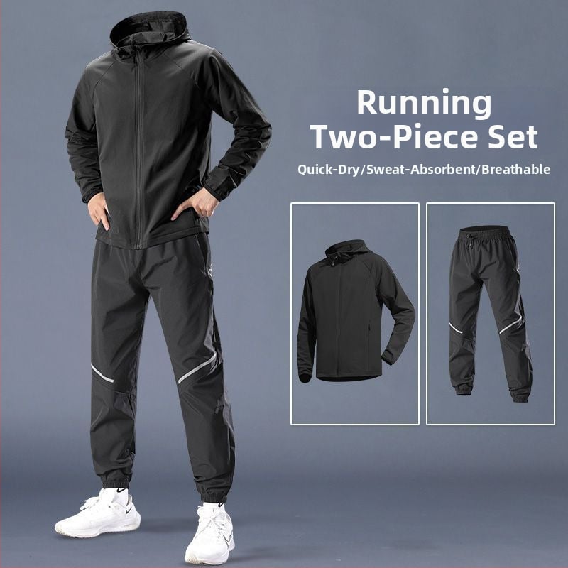 Ανδρικό εξωτερικό μπουφάν αντιανεμικό για προπόνηση — διαπνέον, γρήγορο στέγνωμα, κατάλληλο για χειμερινή ποδηλασία