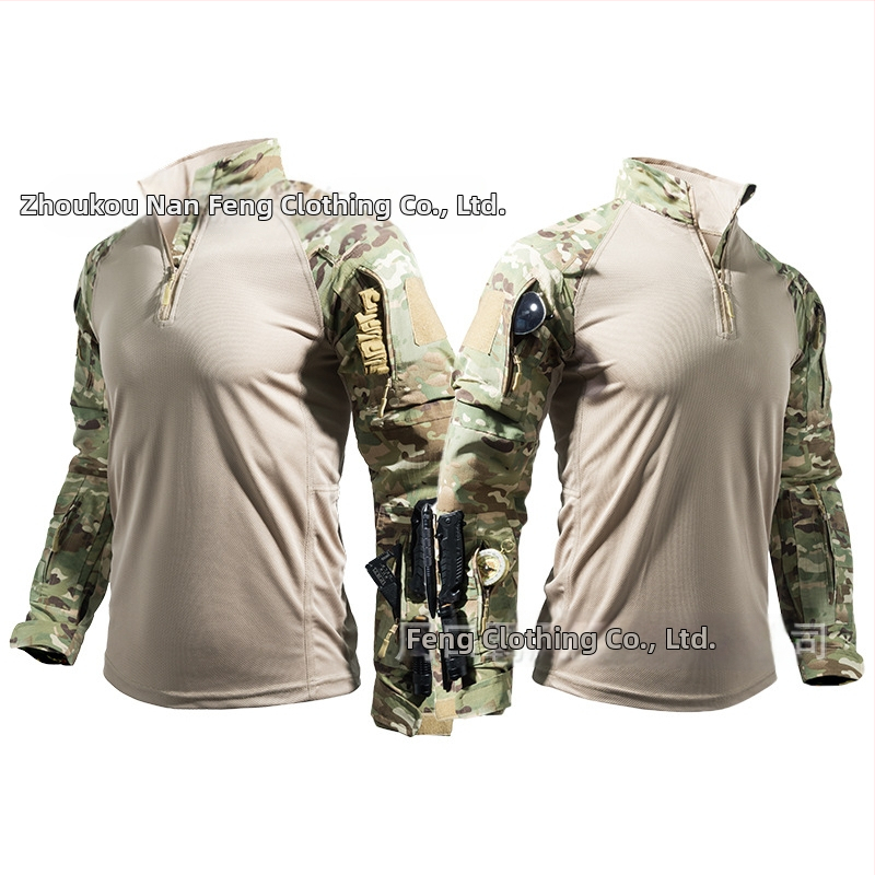 Wind Karinė treniravimo kamufliažinė uniforma, medvilnės mišinio audinys, drėgmės pašalinimas, kamufliažinis raštas, vasara–pavasaris, suaugusieji vyrai