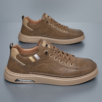 Meeste nahast vabaajajalatsid - hingavad, libisemiskindlad, kahekihiline vasikanahk pealmine, kummitald, madal kliniline kann