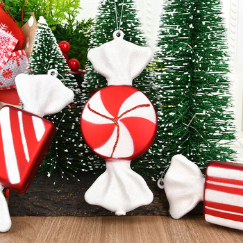 Kalėdinis saldainių pakabukas eglutei — plastikas, prekės ženklas HATTY, kinietiško stiliaus, tinka Kalėdoms