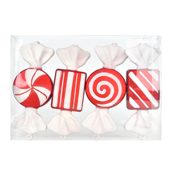 Kalėdinis saldainių pakabukas eglutei — plastikas, prekės ženklas HATTY, kinietiško stiliaus, tinka Kalėdoms