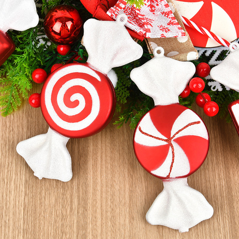 Kalėdinis saldainių pakabukas eglutei — plastikas, prekės ženklas HATTY, kinietiško stiliaus, tinka Kalėdoms