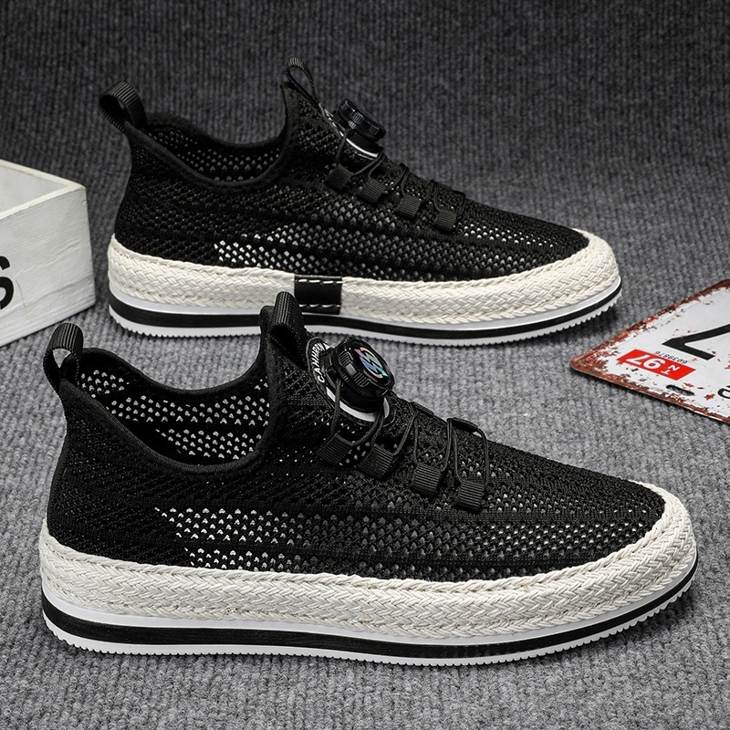 Skate batai su kvėpuojančia tinkline viršutine dalimi, slip-on su elastine juosta, EVA įdėklas, PVC pada, žemas iškirpimas