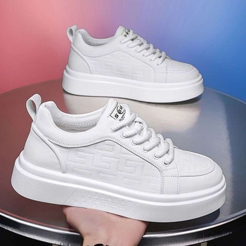 Bėgimo bateliai su sintetine oda viršutine, EVA įdėklas, PVC padas, raišteliai, vidutinio aukščio