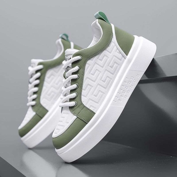 Bėgimo bateliai su sintetine oda viršutine, EVA įdėklas, PVC padas, raišteliai, vidutinio aukščio