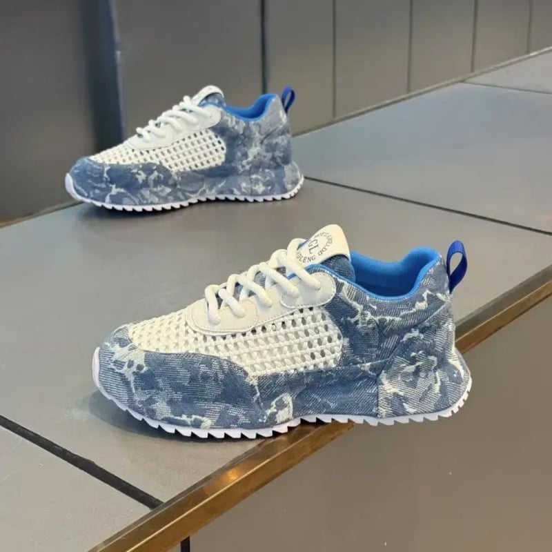 Unisex vasaros sportbačiai su kvėpuojančia tinklo viršutine dalimi, žemas profilio raišteliai, gumos padas, PU įdėklas