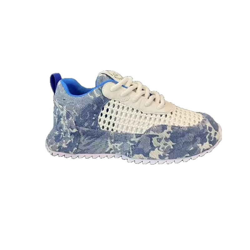 Unisex vasaras sporta kurpes ar elpojošu tīklu augšdaļu, zemā profila šņorēšana, gumijas zole, PU iekšējais