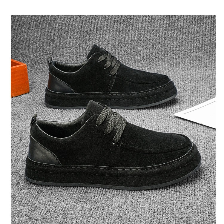 Vīriešu ikdienas board kurpes ar PU augšpusi, gumijas zoli, zemais augšdaļa, apaļš purns, uztur siltumu