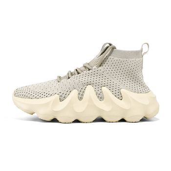 Vyriski sportiniai kasdieniai batai su tinklinio viršumi, oro pagalvė, guminė padas, EVA įdėklas, apvalus pirštų galas