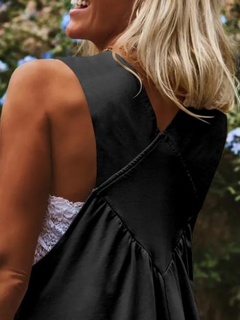 Ujjatlan ruha, gallér nélküli, hosszú, poliészter 95%+