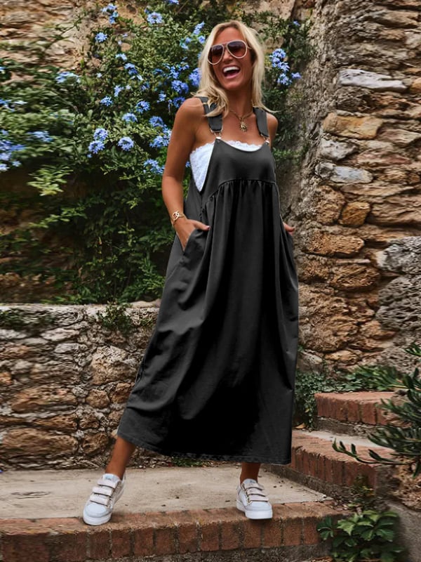 Ujjatlan ruha, gallér nélküli, hosszú, poliészter 95%+