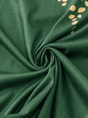 Rochie de damă cu imprimeu animal, imprimare digitală, croială în A, guler rotund, fără mâneci