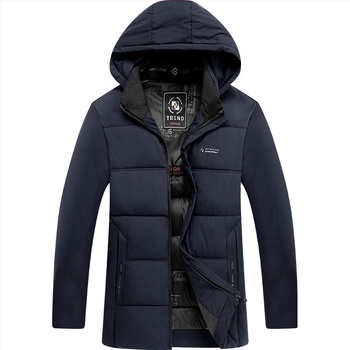 Meeste talvejope eemaldatava kapuutsiga, tõmblukuga kinnituv, paks polüester täidis, väliskangas polüesteri segu, vooder 100% polüester, külgne taskud, äriline stiil.