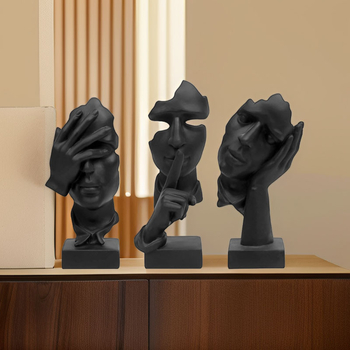 Αφηρημένο γλυπτό από ρητίνη για μοντέρνο σπίτι і γραφείο (Υλικό: συνθετική ρητίνη; Κατηγορία: γλυπτά από ρητίνη; Στυλ: μοντέρνα απλότητα; Δώρα: κατάλληλο για γενέθλια και νέο σπίτι)