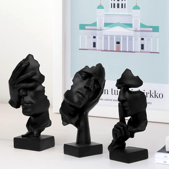 Αφηρημένο γλυπτό από ρητίνη για μοντέρνο σπίτι і γραφείο (Υλικό: συνθετική ρητίνη; Κατηγορία: γλυπτά από ρητίνη; Στυλ: μοντέρνα απλότητα; Δώρα: κατάλληλο για γενέθλια και νέο σπίτι)