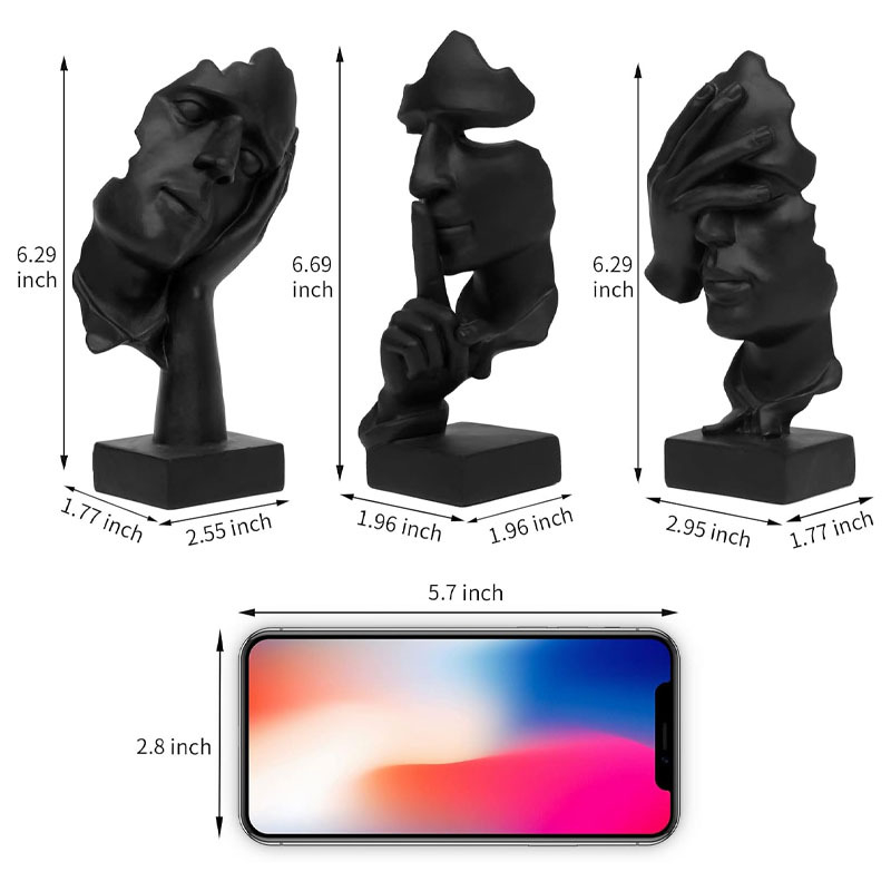 Αφηρημένο γλυπτό από ρητίνη για μοντέρνο σπίτι і γραφείο (Υλικό: συνθετική ρητίνη; Κατηγορία: γλυπτά από ρητίνη; Στυλ: μοντέρνα απλότητα; Δώρα: κατάλληλο για γενέθλια και νέο σπίτι)