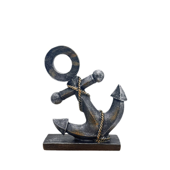 Ρετρό διακοσμητικό από ρητίνη — άγκυρα πλοίου, για διακόσμηση οικίας, εστιατορίου και μπαρ