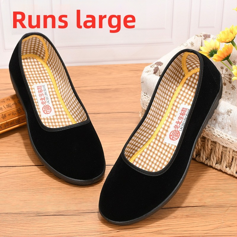 Moteriški drobės slip-on bateliai, flokavimas viršuje, mišraus tipo padas, apvali pirštas, žemas profilis