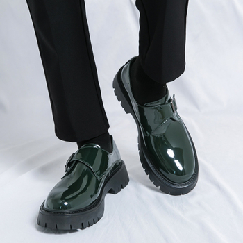 Ghete casual din piele pentru bărbați Martin, Minsi Xiusi, talpă din cauciuc, vârf rotund, respirante, partea superioară din microfibră, toc 3–5 cm, purtare de toamnă