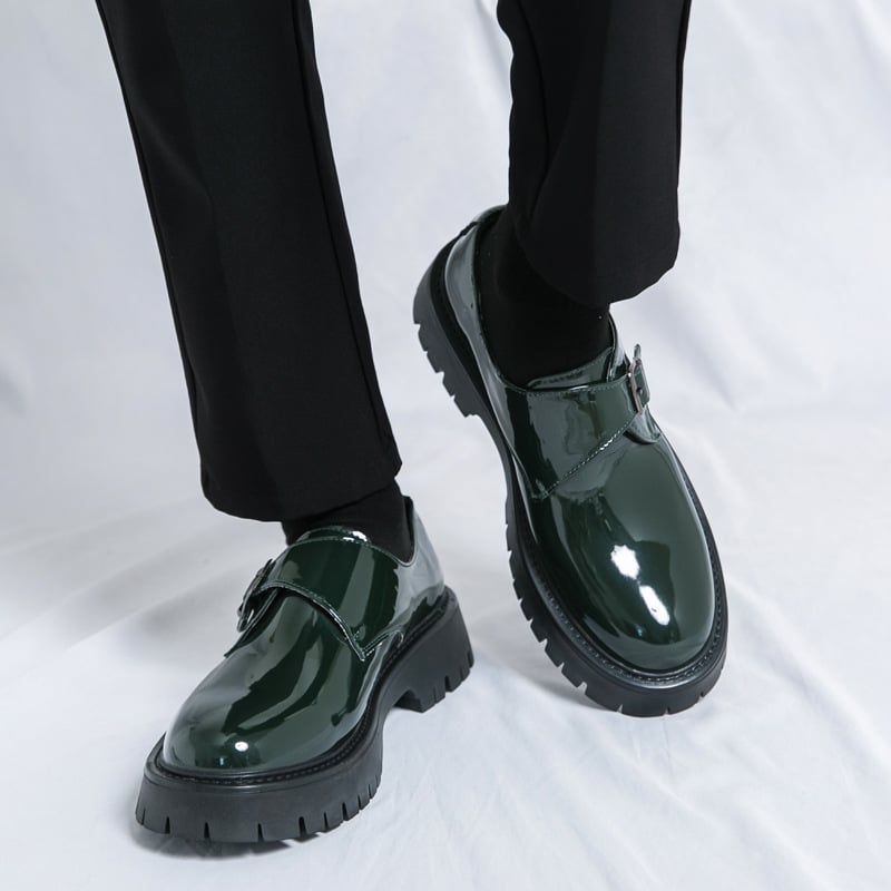 Ghete casual din piele pentru bărbați Martin, Minsi Xiusi, talpă din cauciuc, vârf rotund, respirante, partea superioară din microfibră, toc 3–5 cm, purtare de toamnă