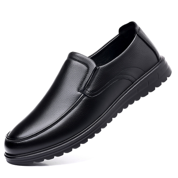 Vyriski kasdieniniai odiniai bateliai, kvėpuojanti viršutinė dalis: galvijų oda + mikropluoštas, apvali nosis, raišteliai, žemas kulnas 1–3 cm