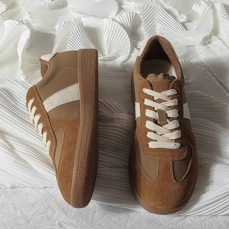 Unisex odiniai sportbačiai raišteliais, žemas siluetas, lengvi, kvėpuojantys, kasdienio retro stiliaus