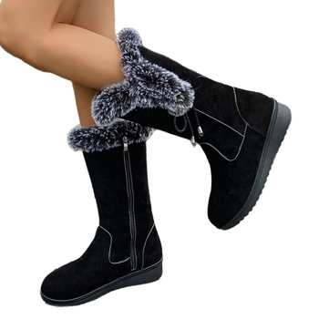 Naiste talvesaapad veluurist ülemisega, klina kand, ümmargune varvas, soojad