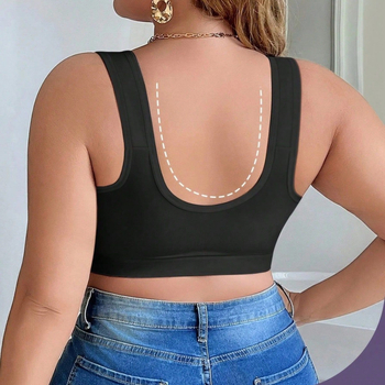 Vesto stiliaus kvėpavimo jogos liemenėlė be vielos, su gėlių raštu, nailoninis audinys, pilna beformė taurė, priekinis užsegimas