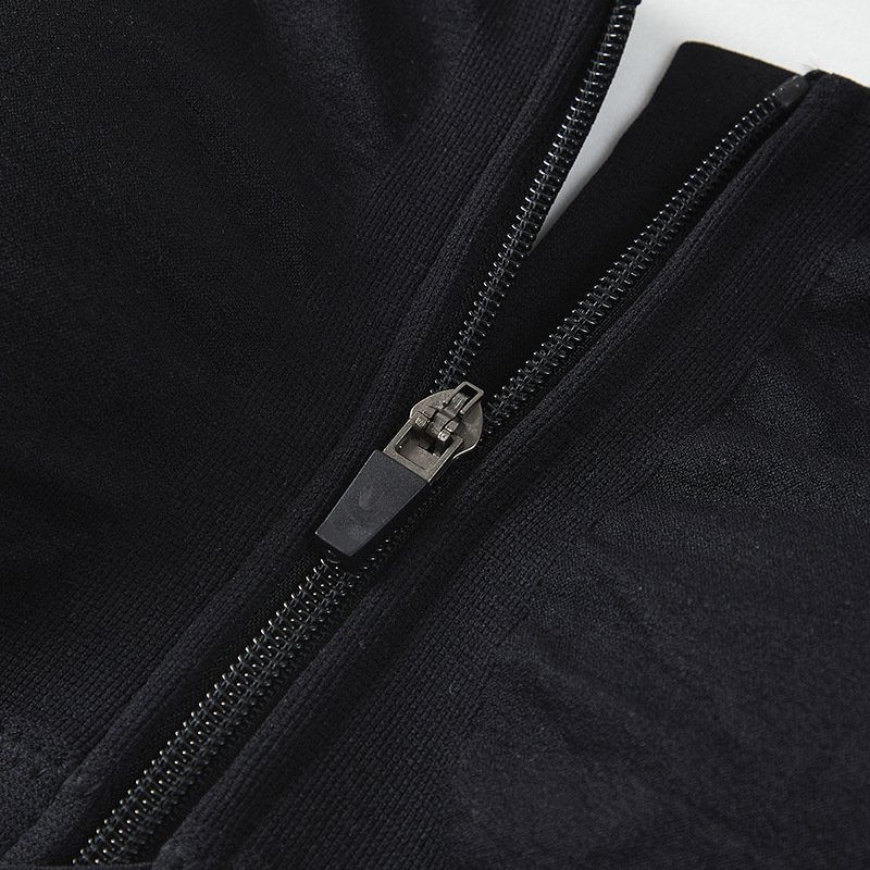 Αθλητικό σουτιέν με μπροστινό φερμουάρ, χωρίς ραφές, υψηλής στήριξης, κάψες 3/4 με αφρώδες κάλυμμα