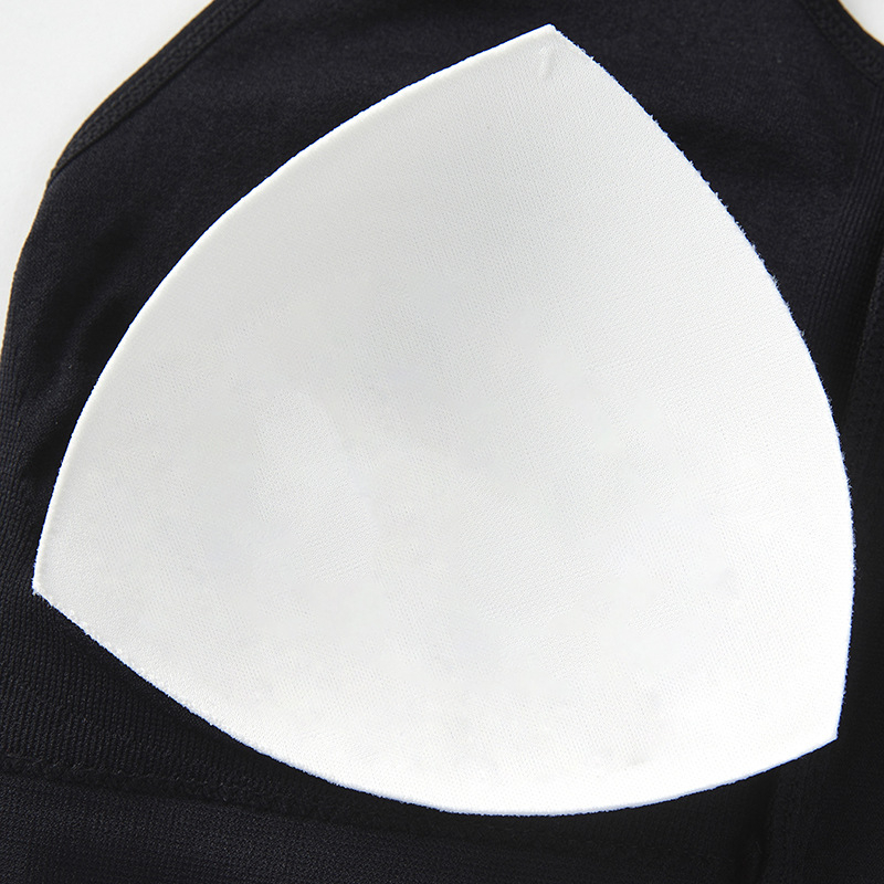 Αθλητικό σουτιέν με μπροστινό φερμουάρ, χωρίς ραφές, υψηλής στήριξης, κάψες 3/4 με αφρώδες κάλυμμα