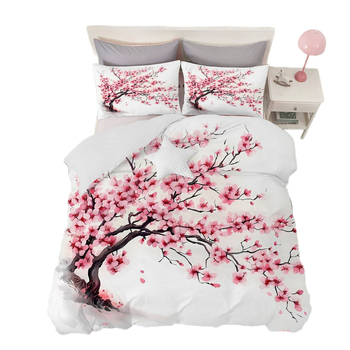 Tryjų dalių antklodės uždangos komplektas, geometrinis raštas, šiaurietiškas stilius, skaitmeninis spausdinimas, cheminiai pluoštai, 90 g/m2