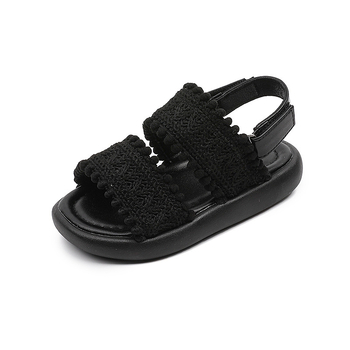 Vaikų paplūdimių sandalai, atviras pirštas, Velcro užsegimas, dirbtinės odos viršus, guminė pada, Korėjos stiliaus