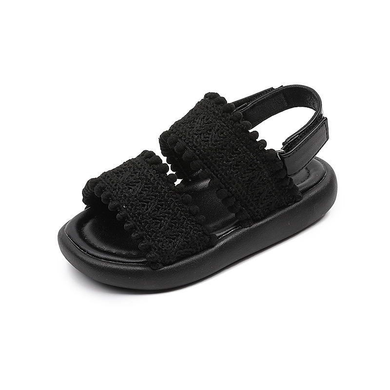 Vaikų paplūdimių sandalai, atviras pirštas, Velcro užsegimas, dirbtinės odos viršus, guminė pada, Korėjos stiliaus