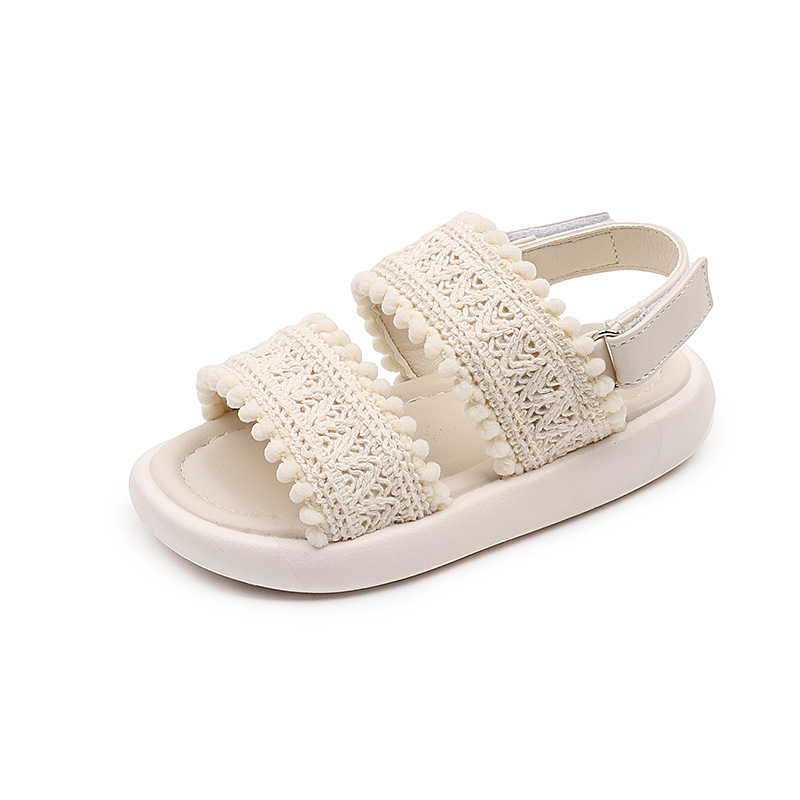 Vaikų paplūdimių sandalai, atviras pirštas, Velcro užsegimas, dirbtinės odos viršus, guminė pada, Korėjos stiliaus