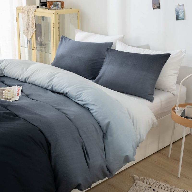 Trys dalių patalynės komplektas — cheminiai pluoštai, twill audinys, reaktyvus spausdinimas ir dažymas, svoris 90