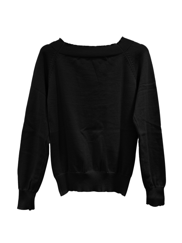 Slim-fit pleteni pulover s ovratnikom na jedno gumb, dugi rukavi, poliester 90–95%, standardna duljina