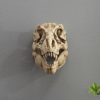 Ρετρό τοίχου διακοσμητικό από ρητίνη: κρανίο δεινοσαύρου για ενυδρείο/τερραριουμ (Κωδικός AMT0601-A; Συσκευασία: χαρτόκουτο)