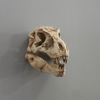 Ρετρό τοίχου διακοσμητικό από ρητίνη: κρανίο δεινοσαύρου για ενυδρείο/τερραριουμ (Κωδικός AMT0601-A; Συσκευασία: χαρτόκουτο)