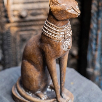 Egipto katės dievo sargų figūrėlė, iš minkšto PVC, namų dekorui: svetainė, studija ir įėjimas; puiki dovana naujakuriams ar vestuvėms