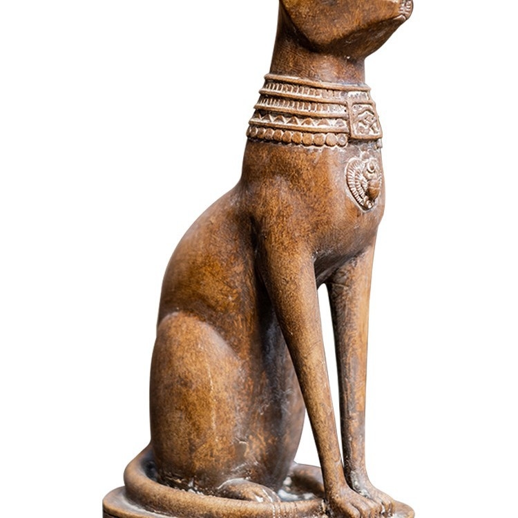 Egipto katės dievo sargų figūrėlė, iš minkšto PVC, namų dekorui: svetainė, studija ir įėjimas; puiki dovana naujakuriams ar vestuvėms