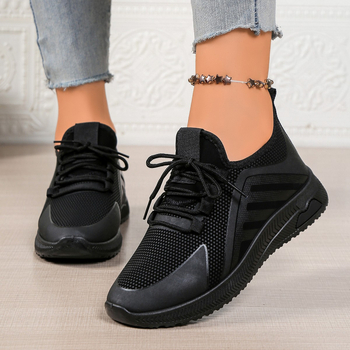 Дамски PU спортни обувки, кръгла пръстна част, нисък връх, плоска подметка PU