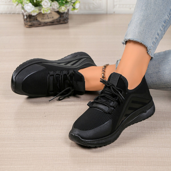 Дамски PU спортни обувки, кръгла пръстна част, нисък връх, плоска подметка PU