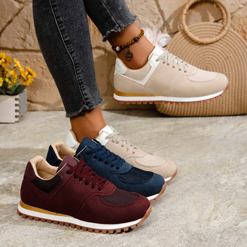 Adidași casual, vârf rotund, plasă pe partea superioară, închidere cu șireturi, talpă din cauciuc, căptușeală PU (Superioară: plasă; Închidere: șireturi; Talpă: cauciuc; Căptușeală: PU)