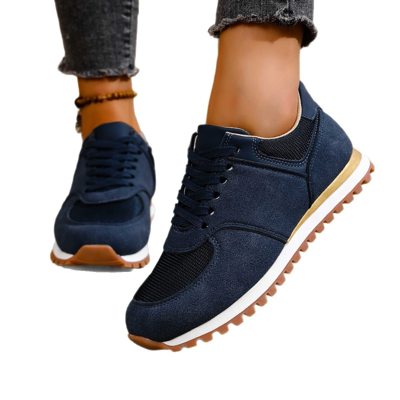 Adidași casual, vârf rotund, plasă pe partea superioară, închidere cu șireturi, talpă din cauciuc, căptușeală PU (Superioară: plasă; Închidere: șireturi; Talpă: cauciuc; Căptușeală: PU)