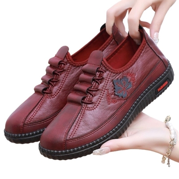 Női lapos cipő elasztikus textil felsőrésszel, slip-on, kis sarok, pamut belső talp