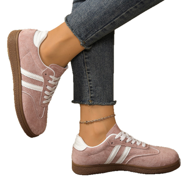 Agan batai unisex su apvalia nosimi – kasdieniai sportbačiai, kvėpuojanti lengva zomšos viršutinė dalis, guminė pada, raišteliai, žemas profilis