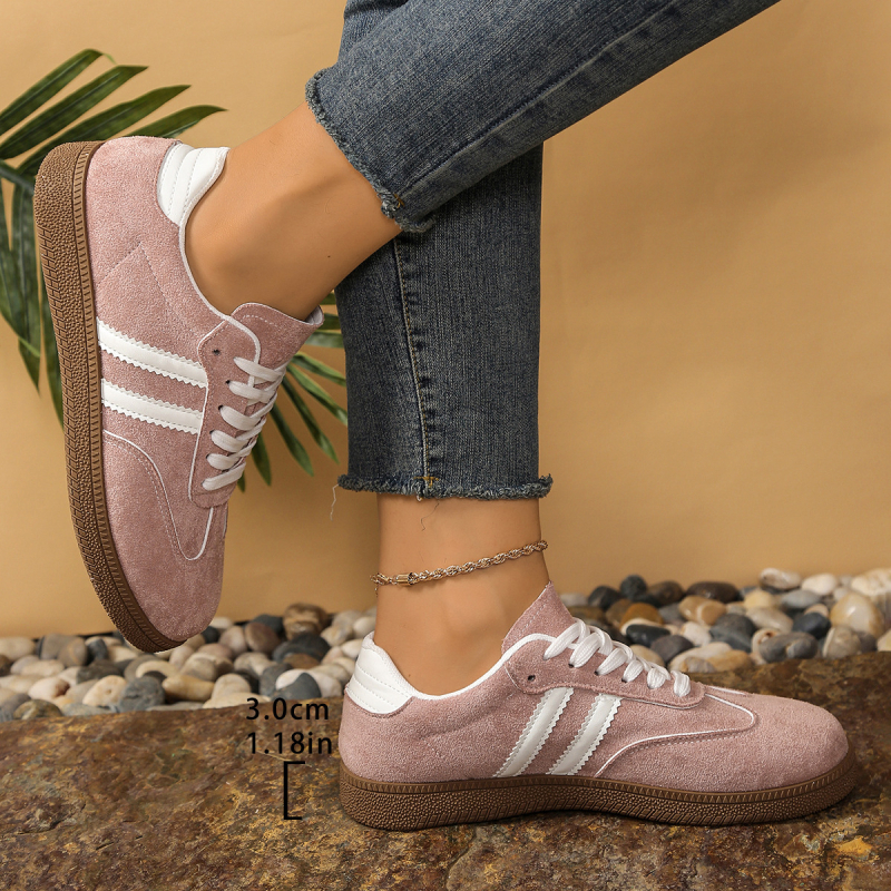 Agan batai unisex su apvalia nosimi – kasdieniai sportbačiai, kvėpuojanti lengva zomšos viršutinė dalis, guminė pada, raišteliai, žemas profilis